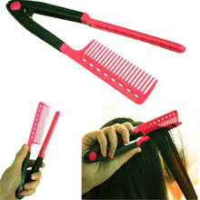 1Pcs Fashion V Type Hair Straightener Comb DIY Salon Hairdressing Styling Tool Comb 2024 - buy cheap