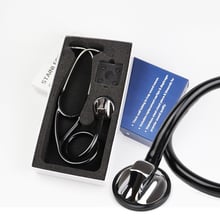 Estetoscópio médico clássico com cabeça única, cuidado com a cardiologia para profissionais médicos, enfermeira e estetoscópio 2024 - compre barato