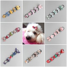 Various  pet hair accessories set  cartoon dog rubber band Teddy Yorkshire Maltese hair rope Dog  Grooming accessories 2024 - buy cheap