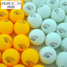 Huieson bola de tênis de mesa 3 estrelas exclusiva, bola de ping-pong 40mm 2.9g branca amarela para escola, bola para treinamento de tênis de mesa do clube 2024 - compre barato