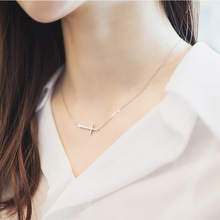 DIEERLAN Simple New Jewelry Long Chains Cross Choker Necklaces for Women Wedding Girls Statement Jewelry kolye 2024 - buy cheap