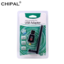CHIPAL 300Mbps Wireless Wifi Adapter 2dB Antenna Lan Network Card Mini USB Wifi Receiver 802.11n/b/g High Speed Wifi Adaptador 2024 - buy cheap