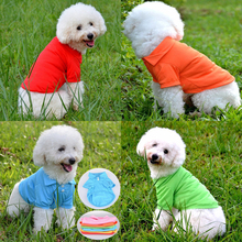 Милое летнее платье-домашних животных щенок маленькой собаки кошки Футболка-поло 100% хлопчатобумажная одежда для домашних питомцев костюм одежда футболка 5 Размеры 6 видов цветов 2024 - купить недорого