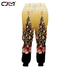 CJLM Man New Style Personality Colored Trend Pants 3D Printed Christmas Tree Large Size Men's Casual Sports Sweatpants 2024 - buy cheap