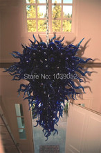 Free Shipping Hotel Ceiling Hand Blown Glass Murano Chandelier 2024 - buy cheap