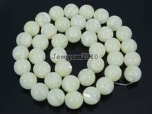 Natural White Mother Of Pearl MOP Stones 10mm Smooth Roundr Loose Beads 15'' Strand for Jewelry Making Crafts 5 Strands/Pack 2024 - buy cheap