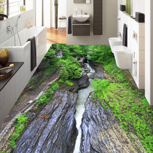 Papel tapiz de Mural personalizado 3D, pinturas de piso natural, papel tapiz impermeable de vinilo, rollos para cocina, sala de estar y baño 2024 - compra barato