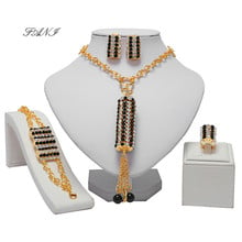 Fani Dubai gold colorful Jewelry Set Brand Nigerian wedding women accessories jewelry set Wholesale statement Bridal jewelry set 2024 - buy cheap