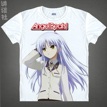 Camiseta de Angel Beats para mujer, camisa colorida de Yuri Nakamura, accesorios de Anime, Camisetas estampadas, camiseta de Anime Cosplay a 2024 - compra barato