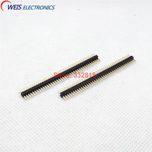 50pcs 1.27mm 1x40 Pin 1*40 1*40p 40p 40pins DIP Single Row Pin Square Male Pin Header Connector Dropshipping 2024 - buy cheap
