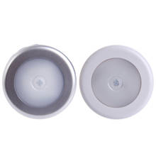 4.5V 6 LED Wireless PIR Motion Sensor Light Wall Cabinet Wardrobe Round Aisle Lamp Light 2024 - buy cheap