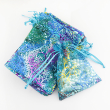 New Fashion 50Pcs/lot 7x9cm Coralline Organza Bags Small Jewelry Pouch Wedding Favor Gift Bag Charms Jewelry Packaging Bags 2024 - buy cheap