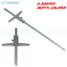 12" 0-300mm 0.02 Depth Vernier Caliper Carbon Steel Metric depth Gauge Micrometer depth Measuring Tools 2024 - buy cheap