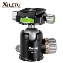 XILETU PA36 36mm Double panoramic Ball Head Heavy Duty 360 Degree Tripod Head for Camera Compatible with Arca Swiss 18KG Load 2024 - buy cheap