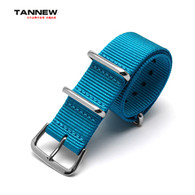 High-quality sky Blue 18mm 20mm 22mm 24mm waterproof nylon strap NATO strap with gold buckle 2024 - buy cheap