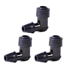 DWCX 3pcs Motorcycle 90 Degree Black Non Resistor Spark Plug Cap Cover fit for 152 or 154 Gasoline Engine Dirt Bike ATV Quads 2024 - buy cheap