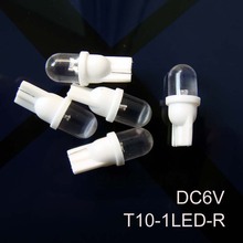 High quality 6V T10 led dashboard warning indicator,6V w5w 168 194 501 led instrument lights free shipping 500pcs/lot 2024 - buy cheap