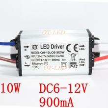 2pcs/lot,High Quality LED Driver DC6-12v 10w 900mA 2-3x3 LED Power Supply Waterproof IP67 FloodLight Constant Current Driver 2024 - buy cheap