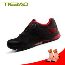 TIEBAO дышащая обувь для отдыха, велосипедная обувь для горного велосипеда, велосипедная обувь, самоблокирующаяся обувь для горного и дорожного велосипеда, спортивная обувь 2024 - купить недорого
