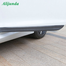 Fibra de carbono bumper guarnição faixa styling guarnição proteção limiar tira de borracha do carro para Chery etiqueta Do Carro EMGRAND 2024 - compre barato