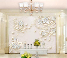 custom european photo 3d wallpaper jade carving 3d relief wall paper for sofa TV background the sitting room wallpaper 2024 - buy cheap