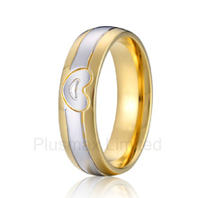 anel feminino heart shape men wedding band men gold color finger ring 2024 - buy cheap