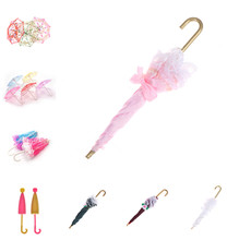 2020 кружевной зонтик аксессуары для куклы ручной работы кукольный вышитый зонтик для кукол игрушки аксессуары новый стиль подарок для детей 2024 - купить недорого