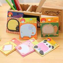 8pcs Cartoon Cute Animals Convenient Stickers N Times Posted Message Stickers Student Stationery Stationery School Supplies 2024 - buy cheap