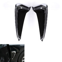 2Pcs ABS Chrome Door Side Vent Air Outlet Cover Trim Wing ABS Garnished Bezel Deocration For bmw X5 F15 2014 2015 2024 - buy cheap