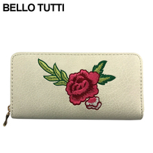 BELLO TUTTI Original New Women Long Wallet Money Clip Fashion Card&ID Holder Zipper Coin Purse Clutch Bag PU Leather Key Handbag 2024 - buy cheap