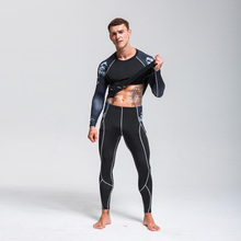 Conjunto de ropa interior térmica de esquí para hombre, medias de secado rápido, comprimida, para entrenamiento, Invierno 2024 - compra barato