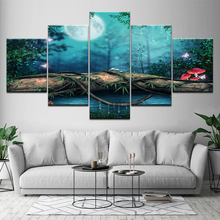 5 Piece Modular Canvas Prints Wall Art Fairy Tale World Painting Picture Print Home Decor Living Room Poster Free shipping 2024 - buy cheap