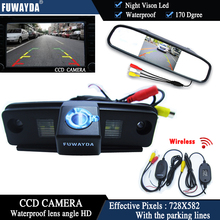 FUWAYDA Wireless Color CCD Chip Car Rear View Camera for SUBARU Forester/Outback/Impreza Sedan+4.3 Inch rear view Mirror Monitor 2024 - buy cheap