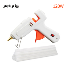 Petpig 100-120W High Power Hot Melt Glue Gun 110-220V DIY Power Tool Craft Projects Hot Glue Gun Match 11mmX20mm Glue Stick 2024 - buy cheap