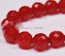 Natural AAA 8MM Round Faceted Red Rubys Jaspers Loose Beads Natural Stone Fashion Jewelry 15inch Wholesale Price 2024 - buy cheap