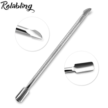 Rolabling 10pcs/set Stainless Steel Cuticle Spoon Pusher Leftover Skin Remover Manicure Cuticle Pusher Remover Nail Care Tools 2024 - buy cheap