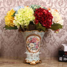 Strass 1 peça 46cm flores artificiais hortência 7 cores decoração de casa para festa de casamento fotografia 2024 - compre barato