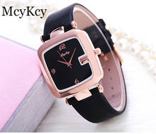 McyKcy Top Brand Luxury Women Watches Leather Women Quartz Watch Relojes Reloj Mujer Montre Femme Relogio Feminino Ladies Clock 2024 - buy cheap