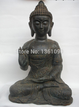 xd 001321 15.Tibet Buddhism temple old bronze Carved Dragon Sakyamuni buddha statue 2024 - buy cheap