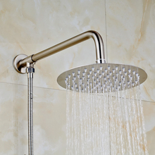 Nickel Brushed Finished Bathroom 8" Round Shower Head + Shower Arm + 59" Shower Hose 2024 - buy cheap