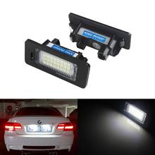 ANGRONG 2X Canbus LED Number License Plate Light Tail Lamps Car Styling For BMW E39 E60 E61 M5 F10 F11 F25 F30 F31 2024 - buy cheap