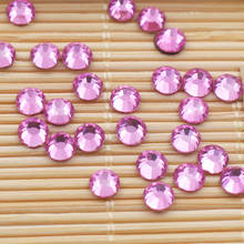 288 шт.-1440 шт., блестящие камни и кристаллы розового цвета 2024 - купить недорого