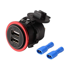 Dual USB Port Car Charger Power Adaptor Splitter Cigarette Lighter Socket 12V 2024 - buy cheap