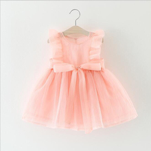 Vestidos infantis de verão para meninas, vestido de princesa infantil para aniversários, vestido de malha sem mangas, 2019 2024 - compre barato