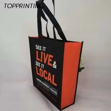500 шт./лот x 35x10 см многоразовые складные нетканые сумки для покупок с логотипом вашей компании, сумка для хранения продуктов 2024 - купить недорого
