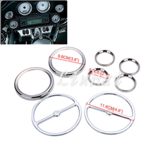 Chrome Speedometer Gauges Bezels Horn Cover Fit For Harley Electra Street Road Glide 2024 - buy cheap