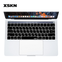 XSKN Hebrew Keyboard Cover for Touch Bar MacBook Pro 13.3 15.4 Inch A1706 A1707 A2159 A1989 A1990, Free Gift Touch Bar Sticker 2024 - buy cheap
