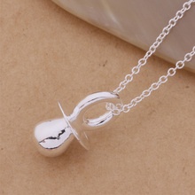 AN322 Hot  sterling  Necklace  fashion jewelry pendant nipple /goiapfpa asuajkba silver color 2024 - buy cheap