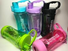 5 цветов Herbalife 1000 мл спортивные бутылки для воды без бисфенола А с защитными силиконовыми рукавами, Нескользящие 2024 - купить недорого