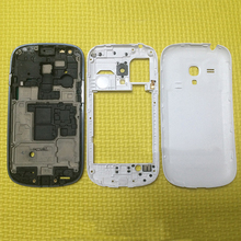 Carcasa completa Original para Samsung Galaxy S3 mini, GT-I8190 trasera de cubierta de batería, Marco medio frontal, puerta con botones de inicio 2024 - compra barato